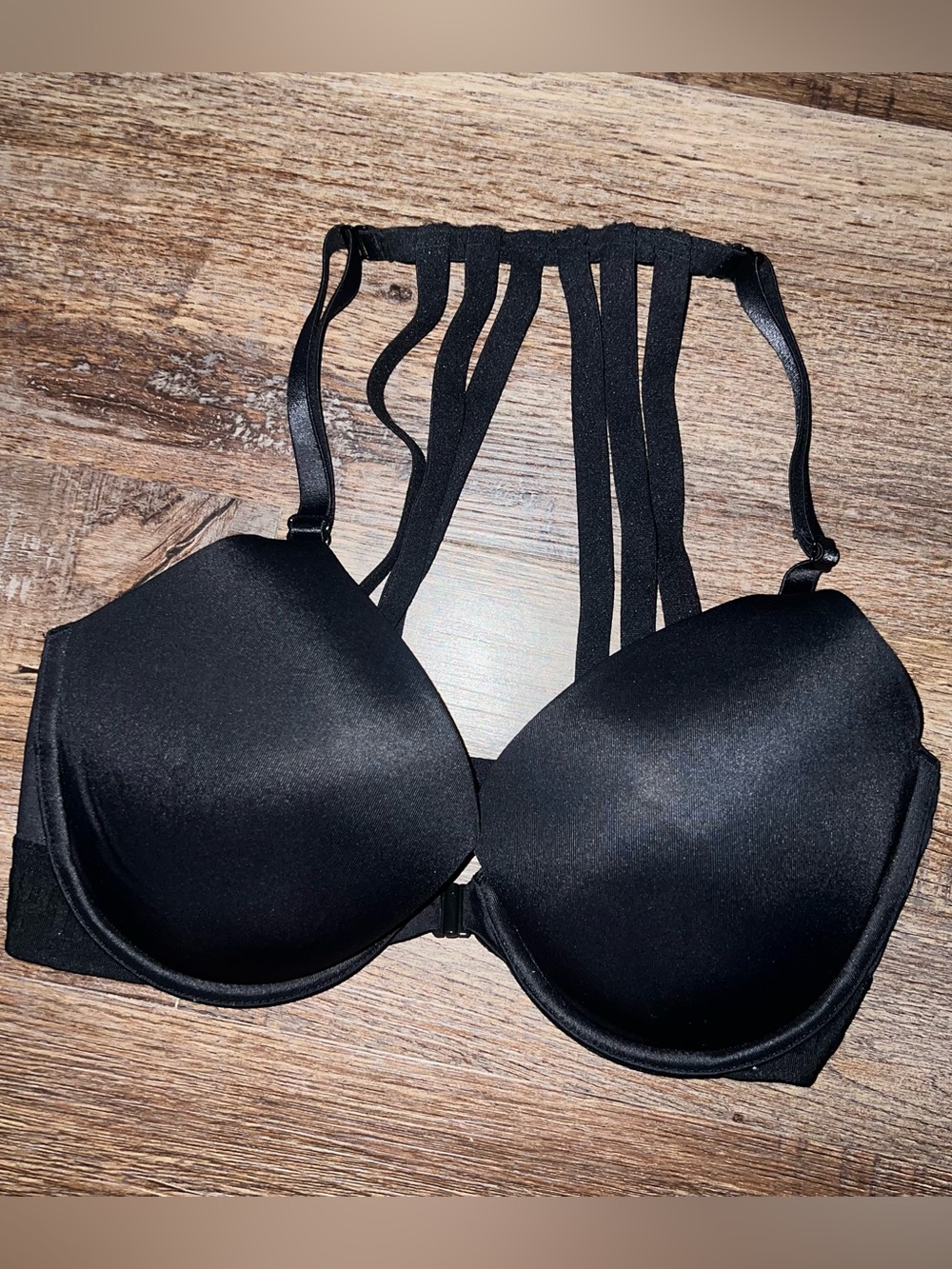Victoria Secret Black Strappy Push-Up Bra